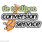 Turn Convert Your own Tie into a Clip On Conversion Service Send it to us!