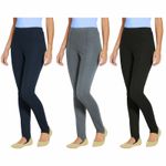 LADIES WOMEN SKI PANTS PULL ON SLIM ELASTICATED STIRRUP TROUSER PLUS SIZES 12-22
