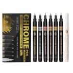 Chrome Pen Metallic Silver Gold Mirror Effect Pump Marker Liquid Range