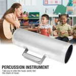 Stainless Steel Metal Guiro Musical Percussion Instrument With Scrap CUT
