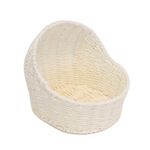 White Baby Bassinet Gift Basket - Baby shower hamper, nursery decor, storage