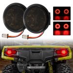 Pair Smoked Shell Modified LED Tail Lights Brake Stop Lamp For Can-Am Maverick