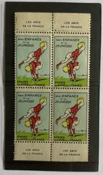 French cinderellas stamps - 4 - 1950/60  - Les Amis de France - Enfance Jeunesse