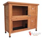 RABBIT HUTCH HUTCHES DELUXE DOUBLE RABBIT / GUINEA PIG HUTCH WITH LEGS RUN RUNS