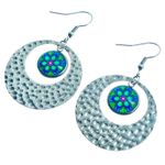 Lucky Daisy Dotted Hoop Earrings