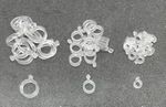 Coarse Fishing Clear Silicone Pellet Bait Bands - Small - Medium - Large