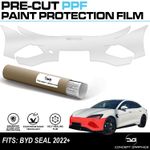 Front Bumper Stone Chip Guard TPU PPF Paint Protection Film Kit for BYD Seal