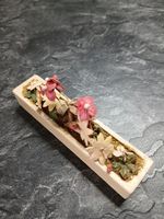 Vintage Dolls House Wooden Flower Trough  8.3cm Long