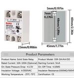 AC to AC Solid State Relay Module SSR-10AA 80-250VAC/24-380VAC New uk seller