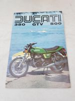 DUCATI 350/500 GTV Motorcycle Sales Brochure +/-1980 ENGLISH & ITALIAN