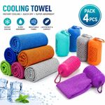 4X Cooling Towel Quick-Dry Sports Ice Towel for Gym Outdoor Microfibre Travel