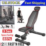 Adjustable Weight Bench Gym Fitness Foldable Incline Decline For Home Workout