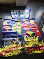 bouncy castle velc artwork 3 piece 11 x 15 /  18 x 15 heros showman frozen