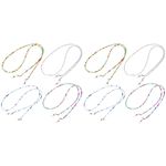 Assorted Color 8Pcs Durable Beaded Eyeglass Holders Lightweight Glasses Lanyards
