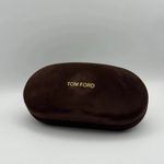 -TOM FORD LARGE Dark Brown Sunglasses Eyeglasses Case Cleaning Cloth - brand NEW