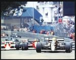 Ayrton Senna Lotus Monaco GP 1985 Original 8x10 Photo JPS Black Gold F1