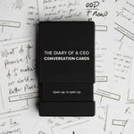 Steven Bartlett The Diary Of A CEO Conversation Cards - First Edition. NEW!