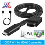 WII to HDMI Cable Converter Full HD 1080P WII to HDMI Wii 2 HDMI Converter UK  .