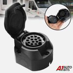 13 Pin Socket Euro Female Plug Trailer Caravan Lighting Connector Towing Towbar