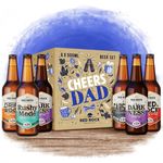 Beer Gift Pack for Dad 6x 0.5L British Craft Ale Hamper Set Fathers Day Gift Box