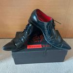 Jeffery West Men’s Black Leather Brogue Wingtip Oxfords UK 10.5