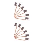 2Pcs Carbon Motor Brushes Fit Wiper and Window Motors Copper Wire Bolt