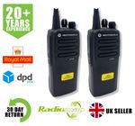 MOTOROLA DP1400 UHF 4W DMR DIGITAL WALKIE-TALKIE TWO WAY RADIOS x 2 & EARPIECES