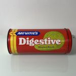 Vintage McVities Digestive Biscuit Tin Tube Round Advertising England Display