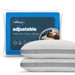 Silentnight Adjustable Memory Foam Pillows, 2 Pack Responsive Breathable