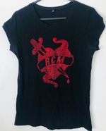 Duran Duran Red Carpet Massacre 2007 T shirt ladies Cap sleeve Rare Beaded Logo