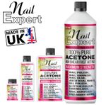 Acetone 100% Pure ACS/Lab Grade Nail Varnish Remover UV/LED GEL Soak Off UK