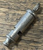 Vintage Royal Navy Gunners General Service Whistle J Hudson & Co Birmingham 19
