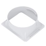 Air Conditioner Fitting Adapter ABS Plastic Exhaust Hose Coupler For 5.9in-6in