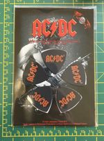 AC/DC  Classic Logo Souvenir Printed Plectrum Pack Officially Licensed