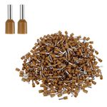 1000Pcs AWG14 Wire Ferrules Terminal VE 25-08 Wire End Terminals Brown