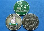 3 IRISH GOLF CLUB 1" FLAT BALL MARKERS Ballybunion Ring of Kerry West Waterford
