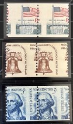 US Stamps - SC# 1304, 1338G & 1618 - EFO - Misperforated - MNH