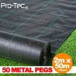 Weed Control Fabric Heavy Duty Ground Cover Membrane Sheet Garden Landscape