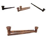 Long Stem Churchwarden Wooden Smoking Pipe Polished Dry Herb Smoke Pipes Small
