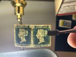 Queen Victoria Two Penny Blue pair GB postage stamps