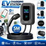 32A 7KW EV Charger Type 2 Electric Car Charging Station 5M Cable EV Charger UK