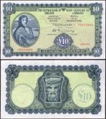 Central Bank of Ireland. 10 Punt 24-5-73 (BYB; E111) 13D 575662 Crisp VF.