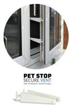 Cat & Pet Window Restrictor GUARD - Pack of 2 - LARGE - Removable, 100mm Opening
