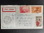 MADAGASCAR 1939 Air Mail cover to GB