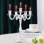 Candelabra Candle Holders 5 Arm Metal Candlestick Stand For Candles