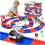 Race Track Toy for 3-7 Year Old Kids, Spider Construction Race Tracks & Cars Toy