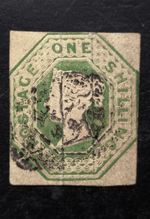 Queen Victoria GB 1/Embossed SG.54 Used Cut Square Quality Stamp  VF