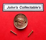 1948 WREN FARTHING  WALKING / HIKING STICK BADGE / MOUNT LOT R