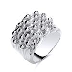 STERLING SILVER 925 HEAVY MEN'S GENT'S SOLID CHUNKY KEEPER LARGE RING