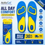 ORG SHOE SOLE GEL ACTIV EVERYDAY SHOCK ABSORPTION INSOLE MEN (UK8-13) WOMEN (4-8